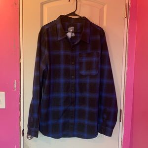 Black & Blue checkered flannel